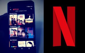 Netflix sur un écran de téléphone